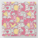 Recherche de motif kawaii dessous de verres Arrière plan