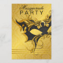 Recherche de masque noir invitations Vintage