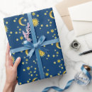 Suche nach sonne und mond geschenkpapier Gelb