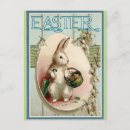 Suche nach vintager osterhase postkarten Korb