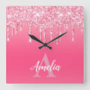 Recherche de scintillante horloges Parties scintillant rose