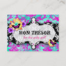 Recherche de trésor cartes visite Bijoux