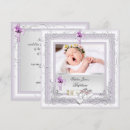 Recherche de lilas baptême invitations Fille