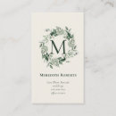 Recherche de ecru cartes visite Monogramme