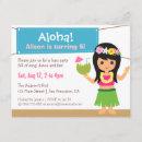 Suche nach hula mädchen einladungen Luau