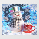 Recherche de laissez lui neiger posters Bonhomme de neige