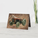Recherche de tracteur vintage vœux cartes Grange
