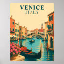 Suche nach venedig reise poster Rialto brücke