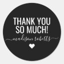 Recherche de merci typographie autocollants Moderne