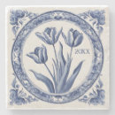 Recherche de delft dessous de verres Bleu et blanc