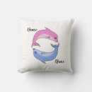 Recherche de dauphin rose coussins Bleu