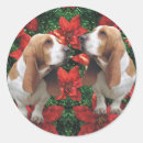 Suche nach basset hound aufkleber Weihnachten