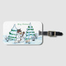 Recherche de chat noël bagages étiquettes Neige