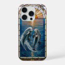Recherche de dauphins iphone coques Coucher de soleil