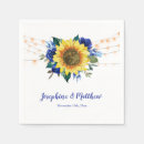 Recherche de sunflower mariage serviettes Pays