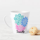 Recherche de mandala floral tasses Monogramme