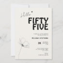 Recherche de 55 ans invitations Noir et blanc