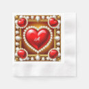 Recherche de or rouge serviettes Amour