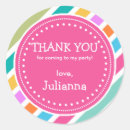 Recherche de rayé rose autocollants Merci