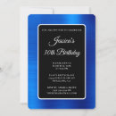 Recherche de bleu royal et blanc invitations Luxe