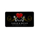 Recherche de halloween mariage autocollants Coeur