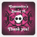 Recherche de anniversaire gothique autocollants Merci