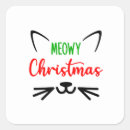 Recherche de noël chat autocollants Amoureux des chats