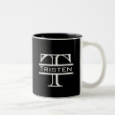 Suche nach und weißes monogramm tassen Kaffee