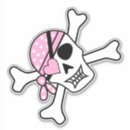 Recherche de pirate rose autocollants Mignon