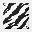 Recherche de rayures de zèbre magnets Noir et blanc