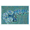 Suche nach blaue orchideen poster Aquarell