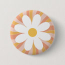 Recherche de marguerites roses badges Hippie