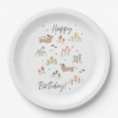 Recherche de dachshund paper assiettes Floral