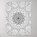 Recherche de noir blanc mandala posters Coloration adulte