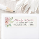 Recherche de romantic étiquettes adresse retour Floral