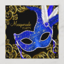 Recherche de bonbon bleu noir 16 invitations Mascarade
