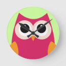 Recherche de rose hibou horloges Moderne