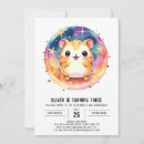 Recherche de hamster invitations Aquarelle