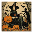 Recherche de chats vintages posters Halloween vintage
