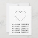 Recherche de de code binaire vœux cartes Coeur