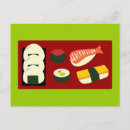 Recherche de sushi kawaii cartes postales Tendance