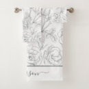Recherche de vintage floral bain serviettes Élégant