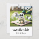 Recherche de golfeurs cartes postales Vert