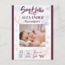 Recherche de naissance de bébé cartes postales Nom
