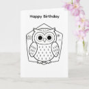 Recherche de hibou anniversaire cartes Amusant