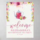 Suche nach tee party poster Rosa blume