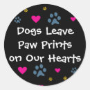 Recherche de pawprints autocollants Amour