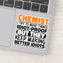 Recherche de chimiste autocollants Enseignant