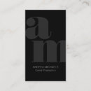 Recherche de initiales personnelles cartes visite Minimaliste
