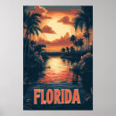 Suche nach vintage florida reise poster Illustration